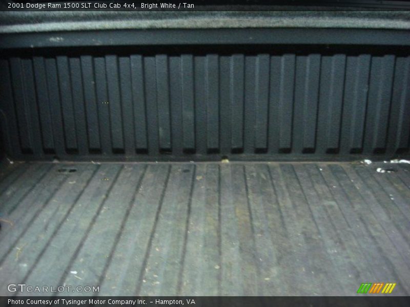 Bright White / Tan 2001 Dodge Ram 1500 SLT Club Cab 4x4