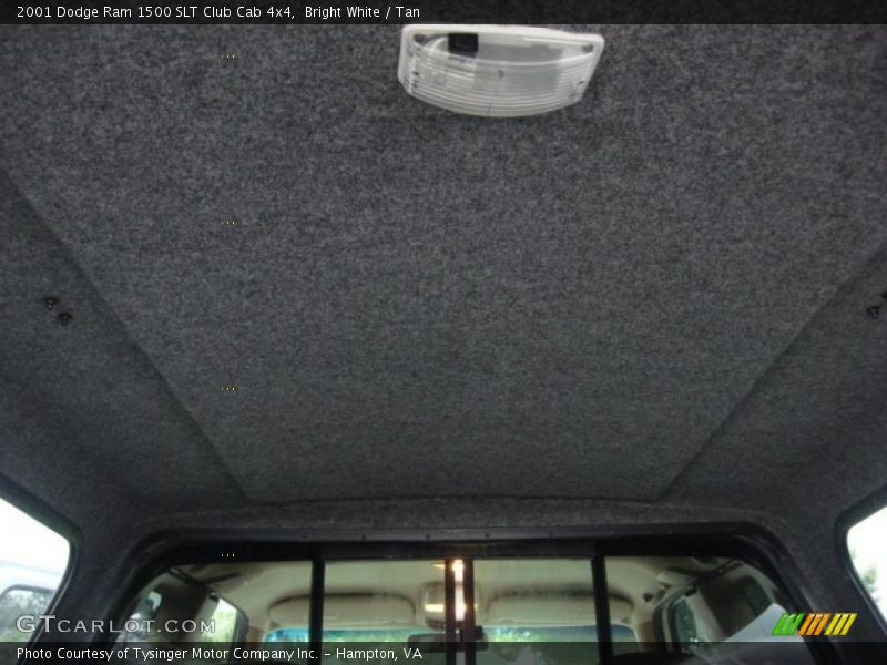 Bright White / Tan 2001 Dodge Ram 1500 SLT Club Cab 4x4