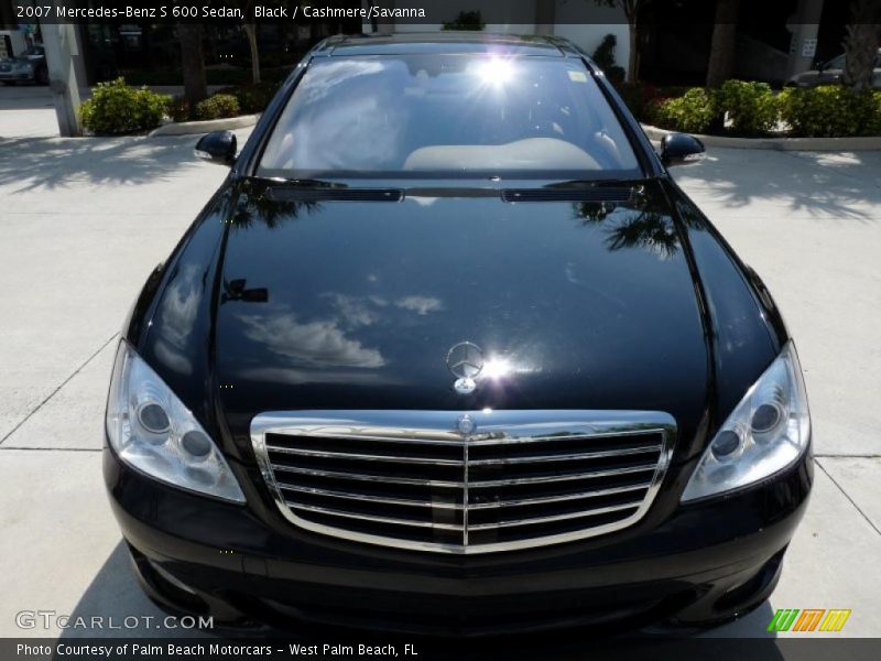 Black / Cashmere/Savanna 2007 Mercedes-Benz S 600 Sedan