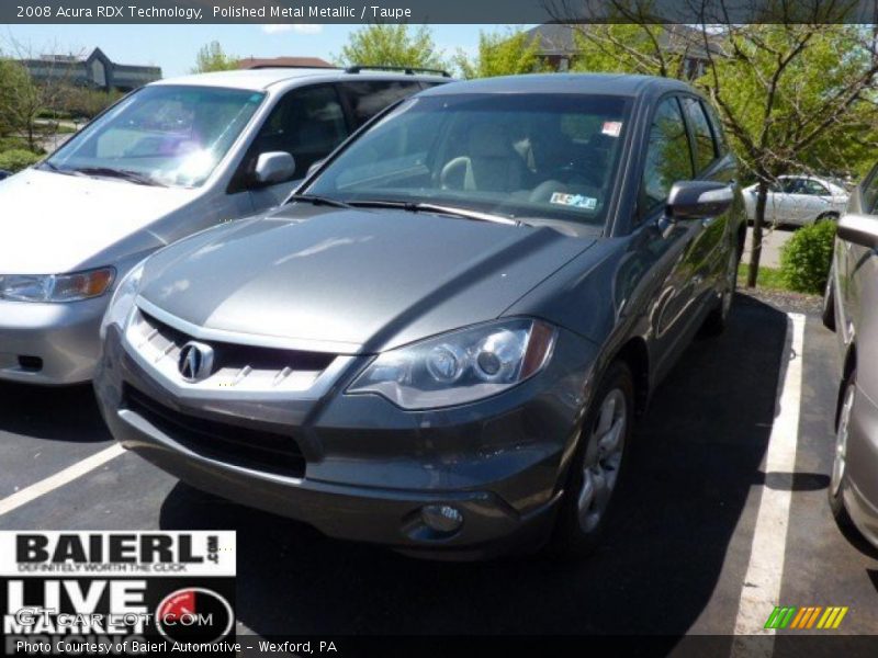 Polished Metal Metallic / Taupe 2008 Acura RDX Technology