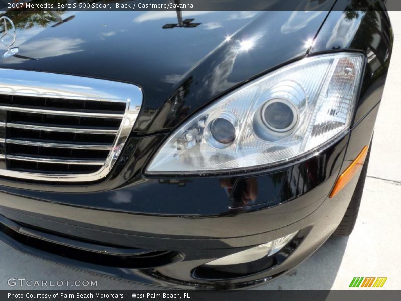 Black / Cashmere/Savanna 2007 Mercedes-Benz S 600 Sedan