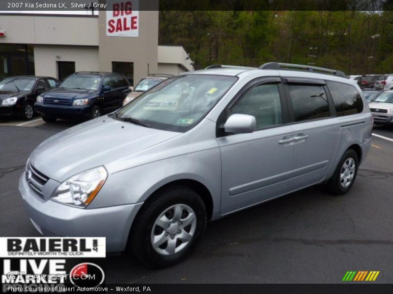 Silver / Gray 2007 Kia Sedona LX