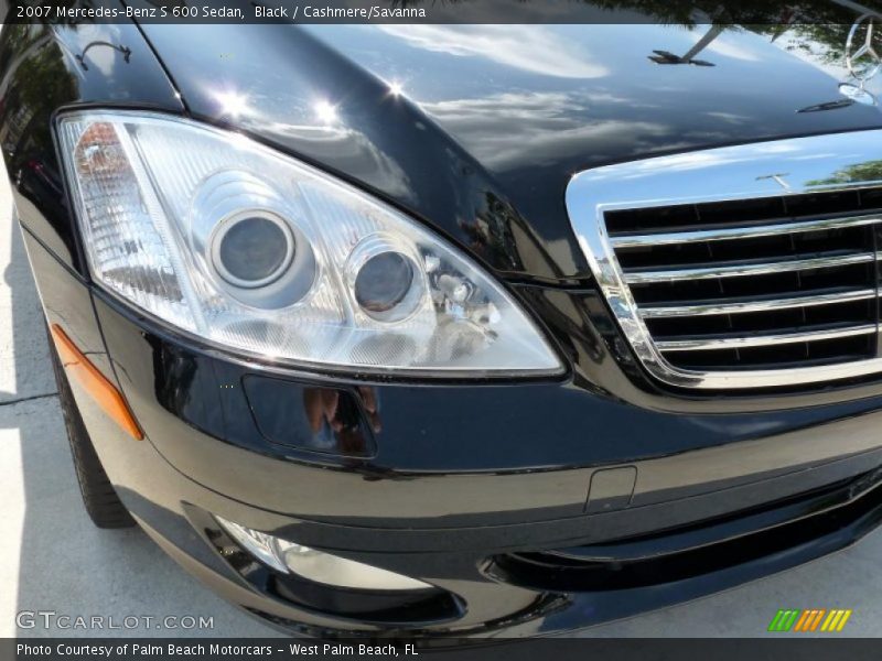 Black / Cashmere/Savanna 2007 Mercedes-Benz S 600 Sedan