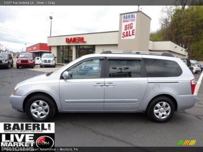 Silver / Gray 2007 Kia Sedona LX