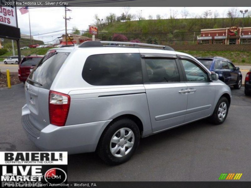 Silver / Gray 2007 Kia Sedona LX