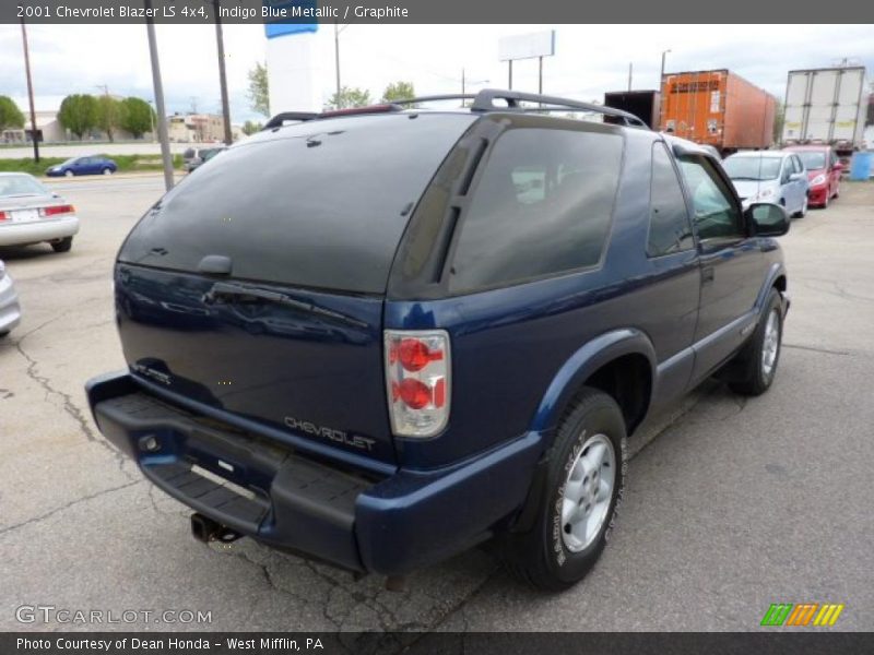 Indigo Blue Metallic / Graphite 2001 Chevrolet Blazer LS 4x4