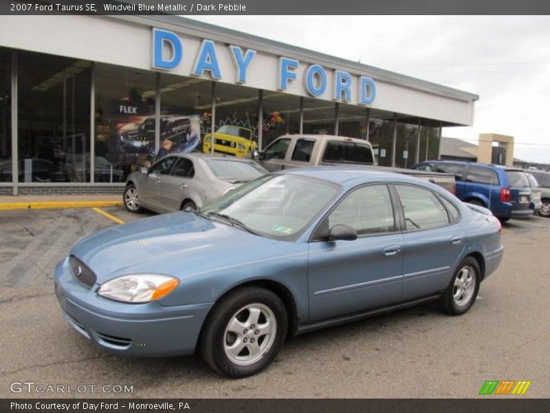 Windveil Blue Metallic / Dark Pebble 2007 Ford Taurus SE