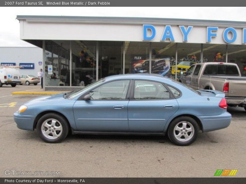 Windveil Blue Metallic / Dark Pebble 2007 Ford Taurus SE