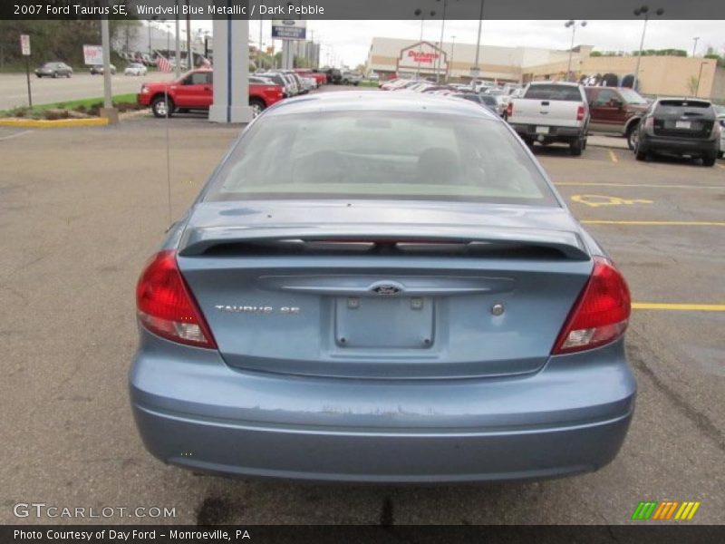 Windveil Blue Metallic / Dark Pebble 2007 Ford Taurus SE