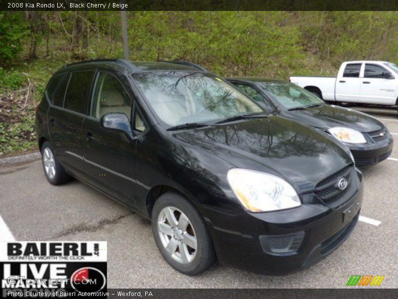 Black Cherry / Beige 2008 Kia Rondo LX