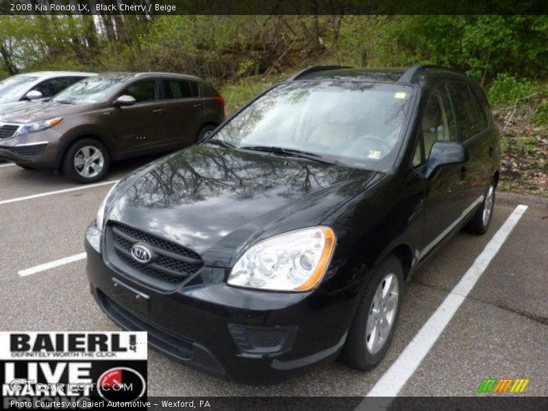 Black Cherry / Beige 2008 Kia Rondo LX