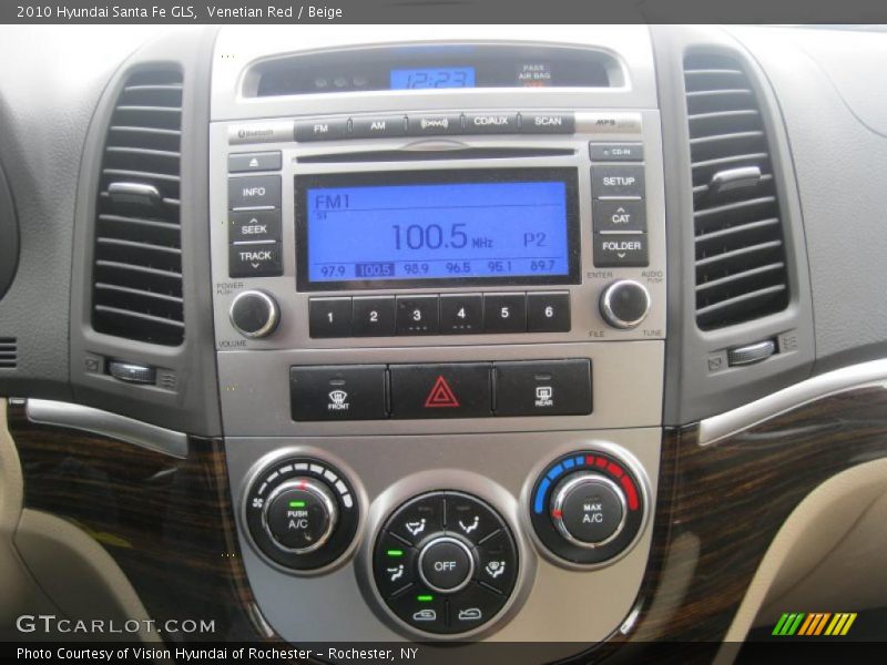 Venetian Red / Beige 2010 Hyundai Santa Fe GLS