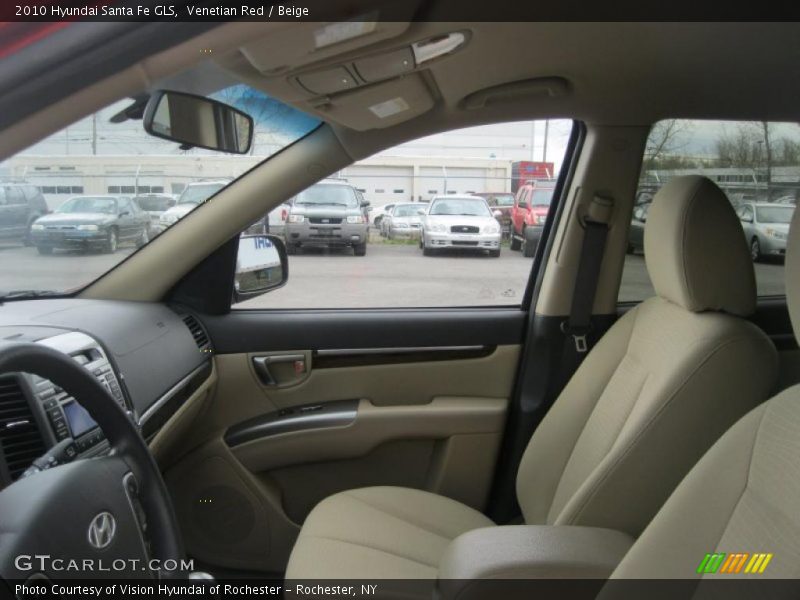 Venetian Red / Beige 2010 Hyundai Santa Fe GLS
