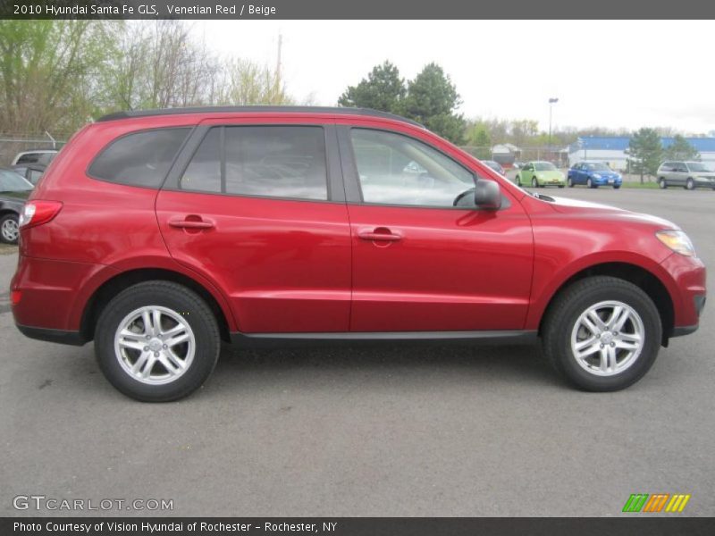 Venetian Red / Beige 2010 Hyundai Santa Fe GLS