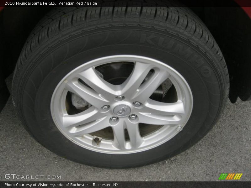 Venetian Red / Beige 2010 Hyundai Santa Fe GLS