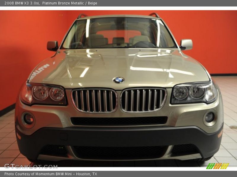 Platinum Bronze Metallic / Beige 2008 BMW X3 3.0si