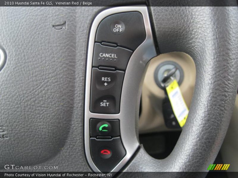 Venetian Red / Beige 2010 Hyundai Santa Fe GLS