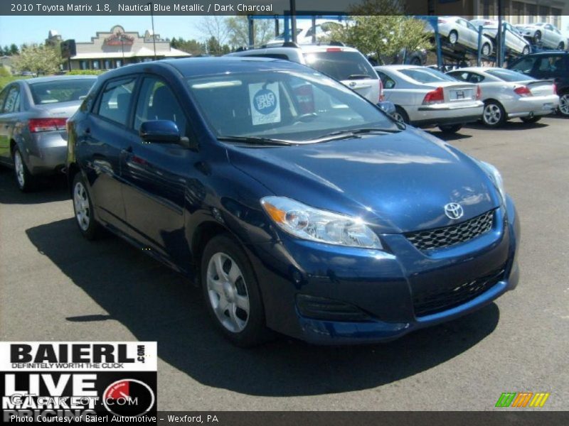 Nautical Blue Metallic / Dark Charcoal 2010 Toyota Matrix 1.8