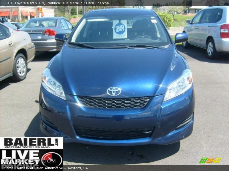 Nautical Blue Metallic / Dark Charcoal 2010 Toyota Matrix 1.8