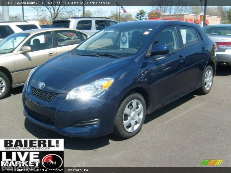 Nautical Blue Metallic / Dark Charcoal 2010 Toyota Matrix 1.8