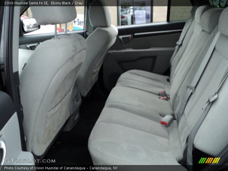 Ebony Black / Gray 2009 Hyundai Santa Fe SE