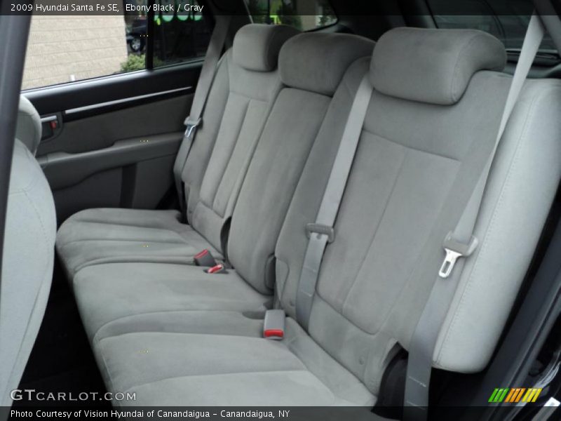 Ebony Black / Gray 2009 Hyundai Santa Fe SE