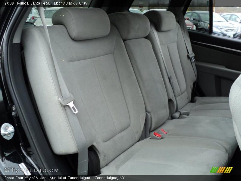 Ebony Black / Gray 2009 Hyundai Santa Fe SE