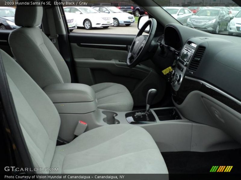 Ebony Black / Gray 2009 Hyundai Santa Fe SE