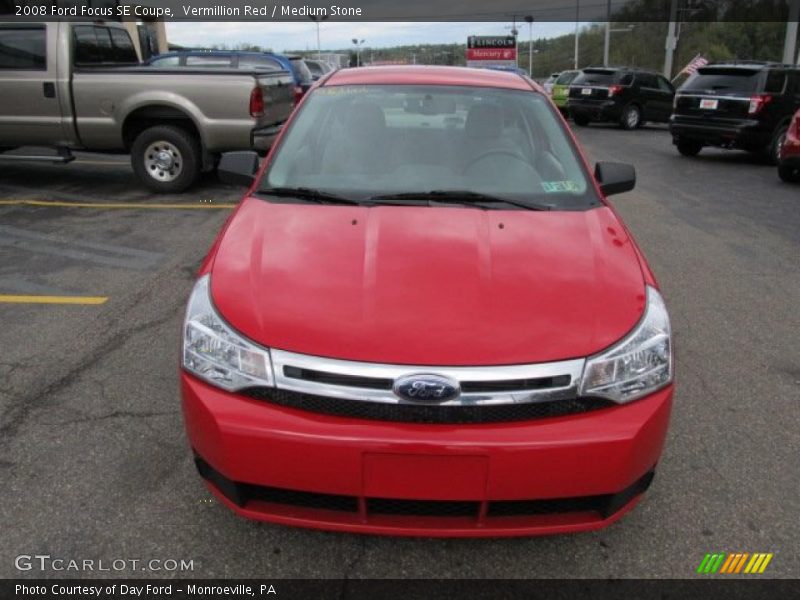 Vermillion Red / Medium Stone 2008 Ford Focus SE Coupe
