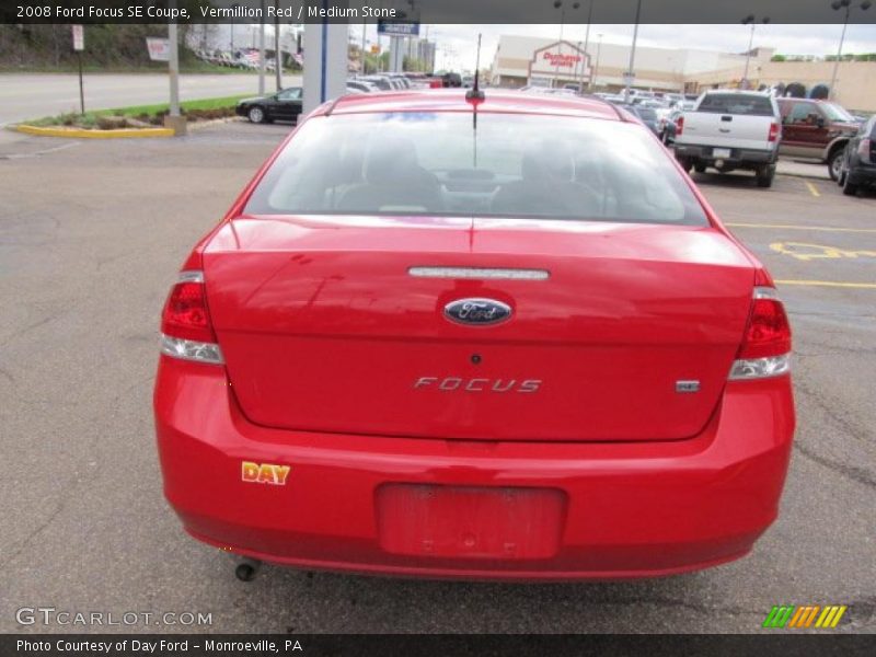 Vermillion Red / Medium Stone 2008 Ford Focus SE Coupe