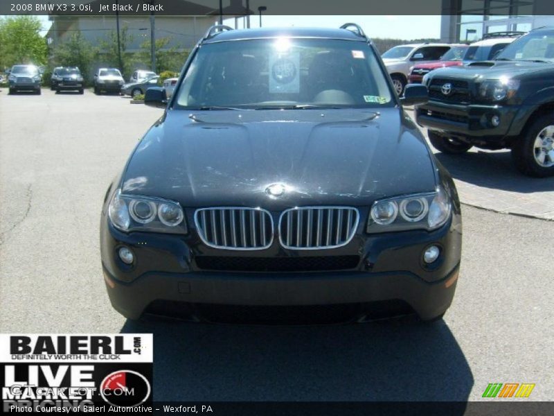 Jet Black / Black 2008 BMW X3 3.0si