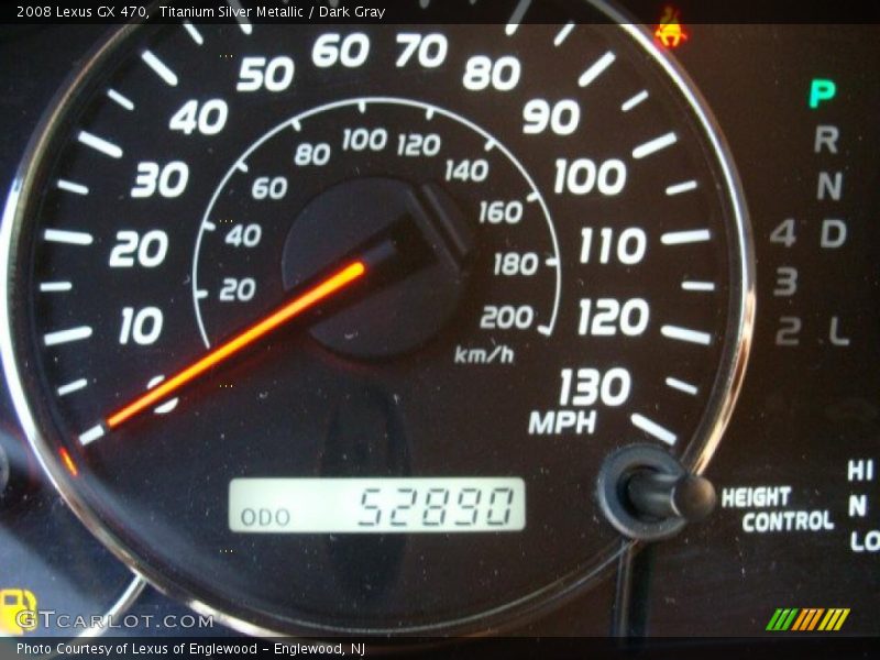 Titanium Silver Metallic / Dark Gray 2008 Lexus GX 470