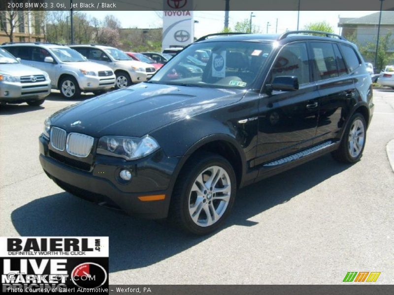 Jet Black / Black 2008 BMW X3 3.0si