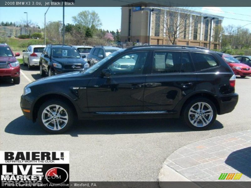 Jet Black / Black 2008 BMW X3 3.0si