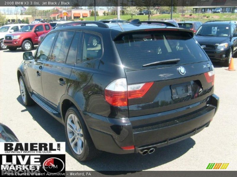Jet Black / Black 2008 BMW X3 3.0si