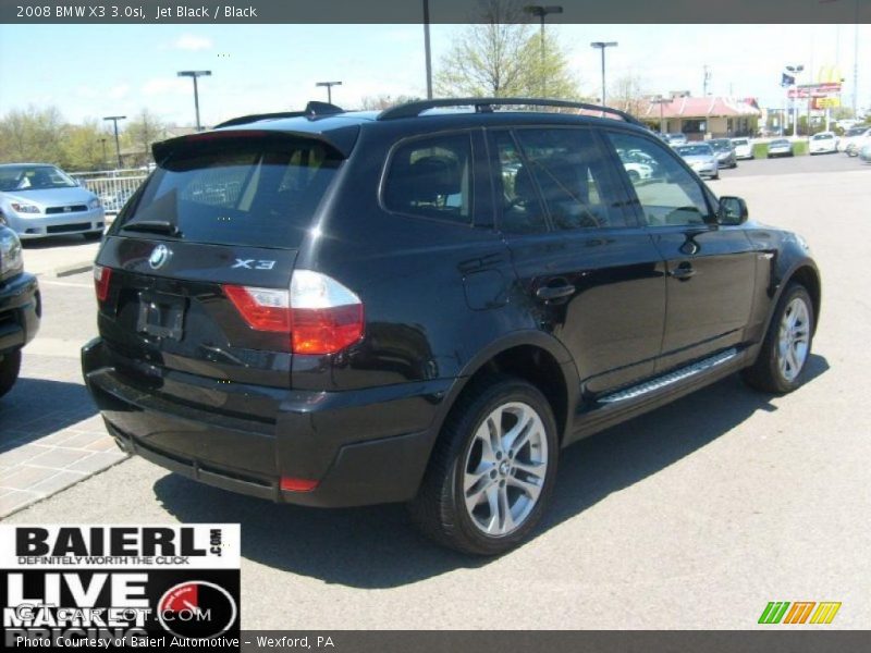 Jet Black / Black 2008 BMW X3 3.0si