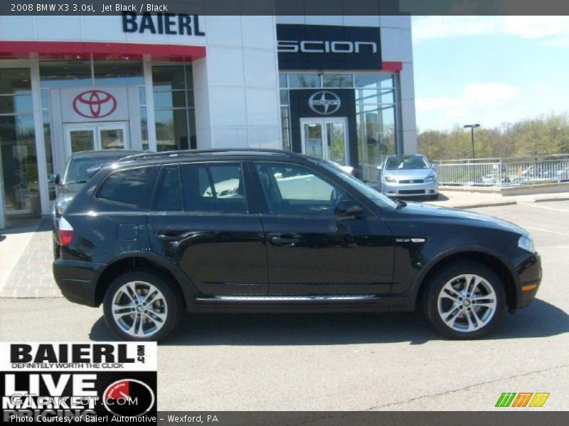 Jet Black / Black 2008 BMW X3 3.0si