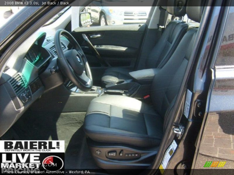 Jet Black / Black 2008 BMW X3 3.0si
