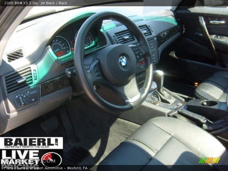 Jet Black / Black 2008 BMW X3 3.0si