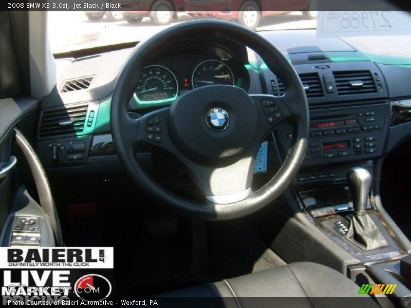 Jet Black / Black 2008 BMW X3 3.0si