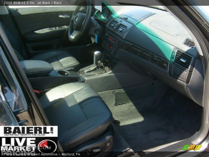 Jet Black / Black 2008 BMW X3 3.0si