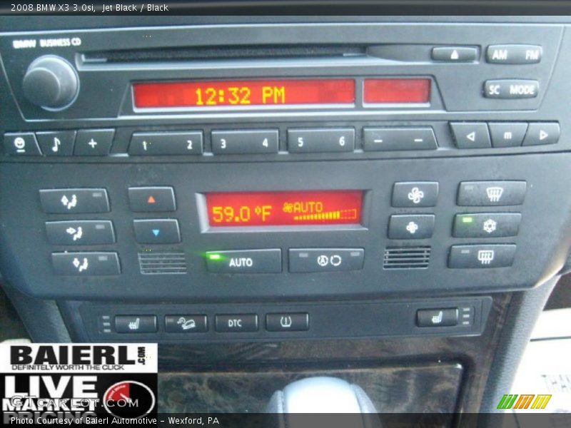 Jet Black / Black 2008 BMW X3 3.0si