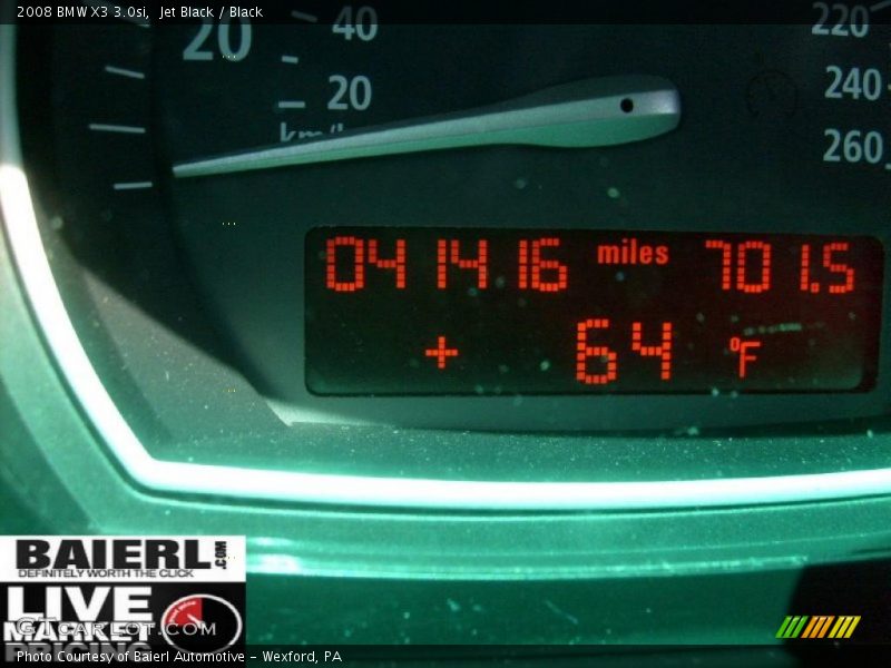 Jet Black / Black 2008 BMW X3 3.0si