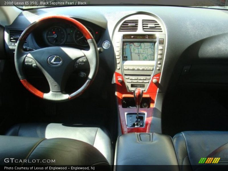 Black Sapphire Pearl / Black 2008 Lexus ES 350