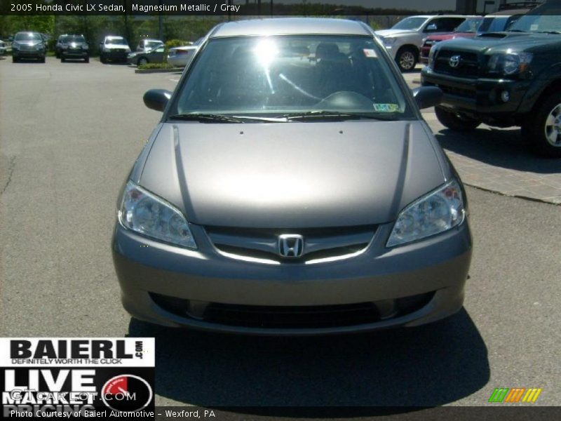 Magnesium Metallic / Gray 2005 Honda Civic LX Sedan