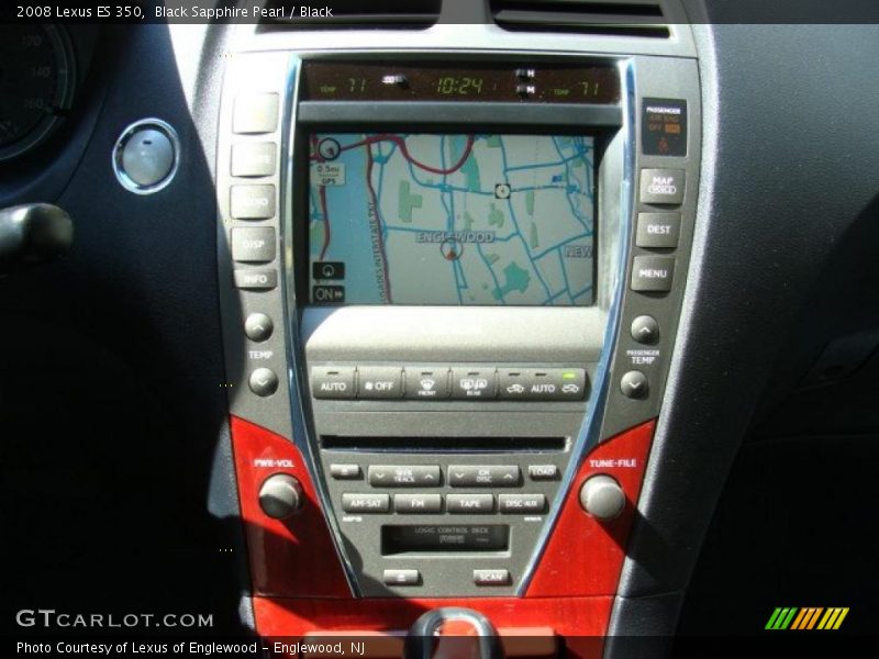 Black Sapphire Pearl / Black 2008 Lexus ES 350