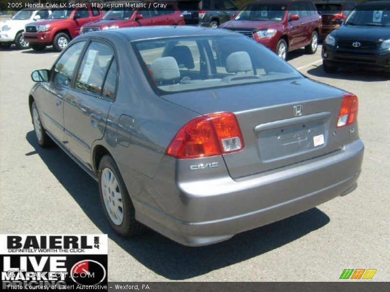 Magnesium Metallic / Gray 2005 Honda Civic LX Sedan