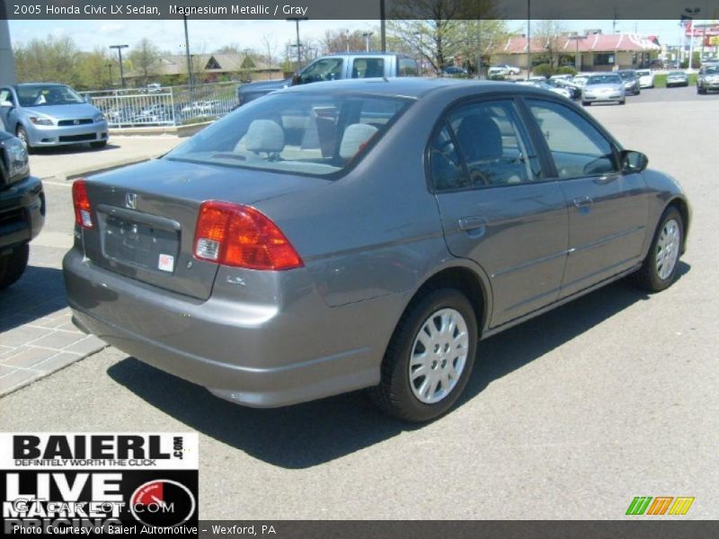 Magnesium Metallic / Gray 2005 Honda Civic LX Sedan