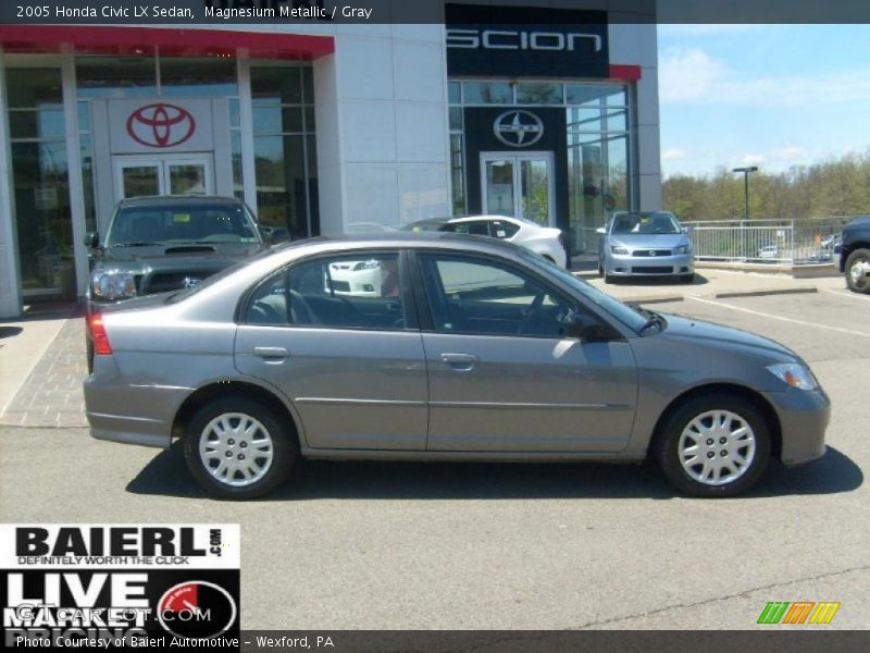 Magnesium Metallic / Gray 2005 Honda Civic LX Sedan