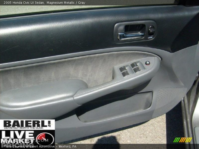 Magnesium Metallic / Gray 2005 Honda Civic LX Sedan